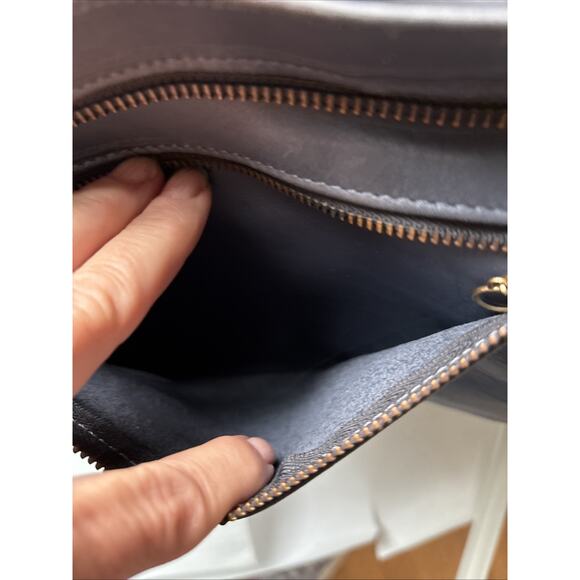 Vintage Coach Monterey Hobo Leather Bag Blue - Picture 12 of 16